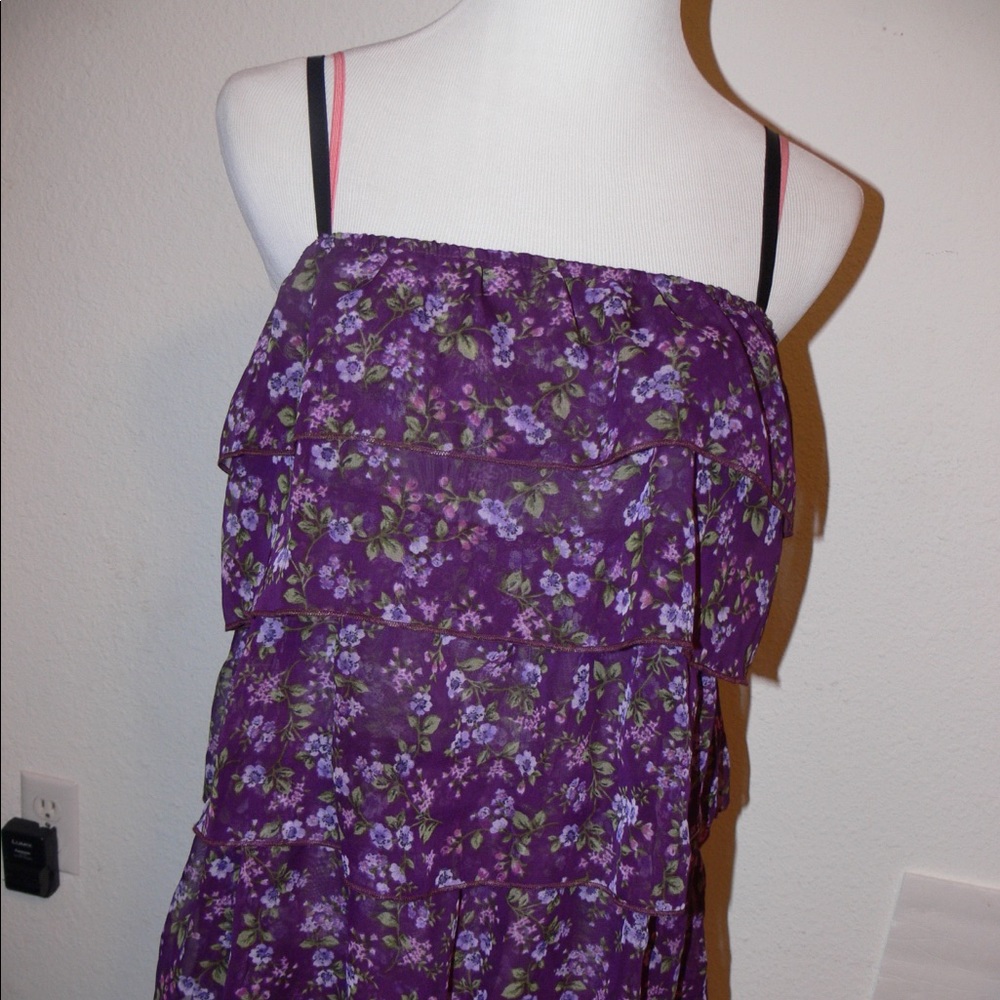 Fresh Karma Purple Floral Dress